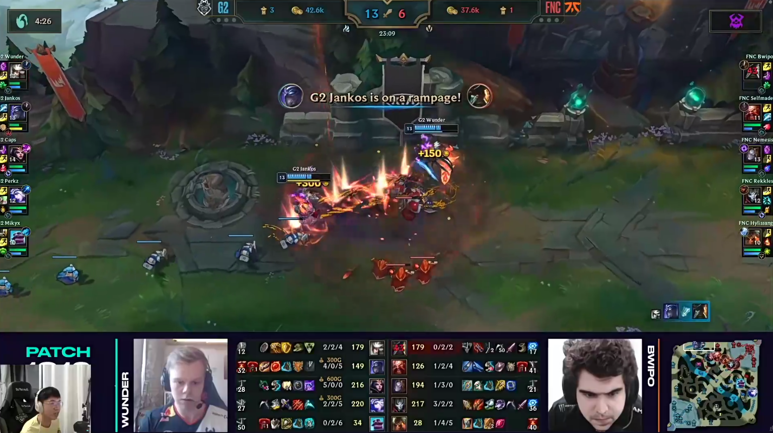 FNC轻取NS，Jankos关键团战开团秒人顶尖较量四强赛，技惊四座